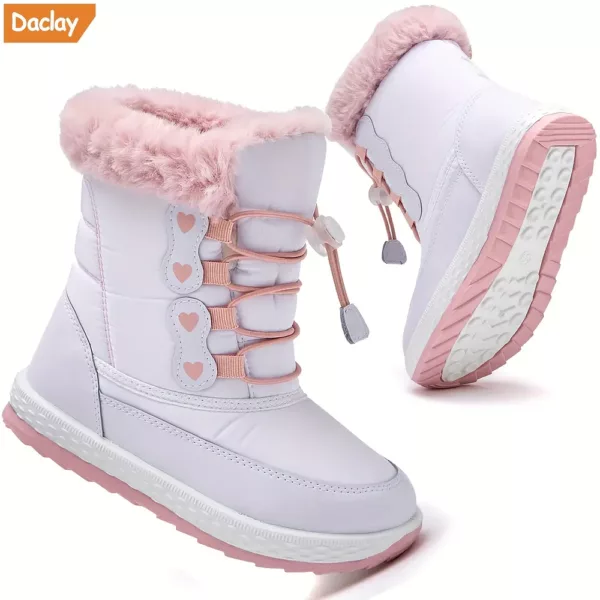 Bottes de neige montantes enfant imperméables – intérieur chaud et antidérapantes