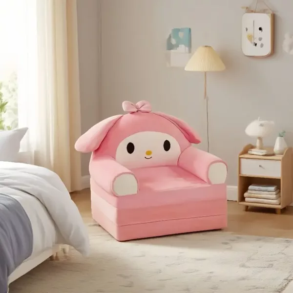 Canapé-lit pliable en peluche Kuromi – tapis tatami doux design kawaii