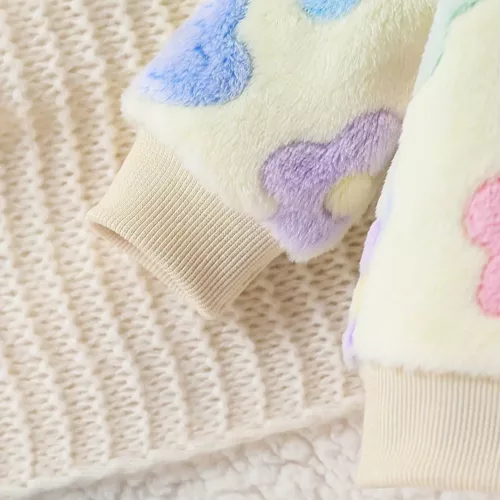 Ensemble layette naissance bébé fille – motif floral en polyester doux