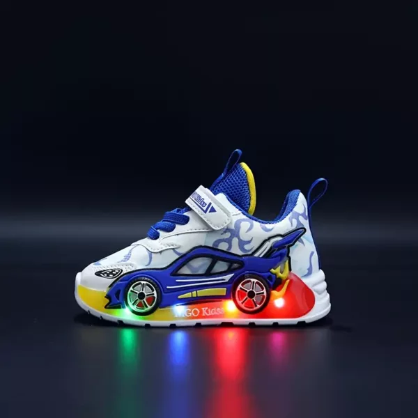 Baskets LED garçon avec lumières intégrées – sneakers sport clignotantes tendance