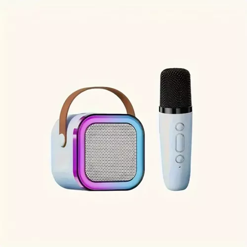 Mini haut-parleur Bluetooth avec changement de voix et lumière LED intégrée