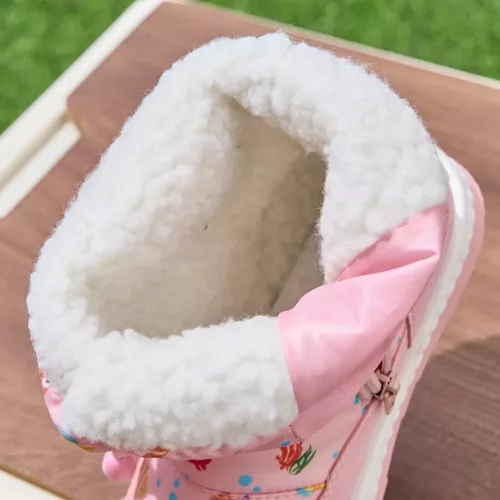 Bottes de neige montantes enfant imperméables doublées fourrure antidérapantes